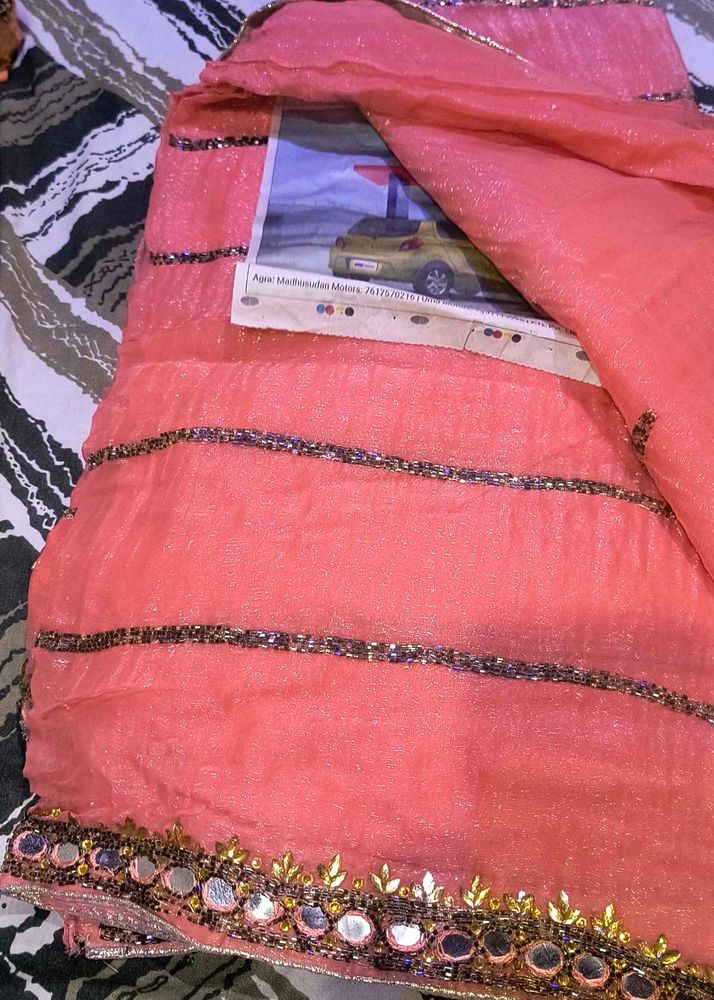Elegant Pink Saree