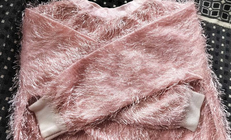 Party Wear Peach Pink Stylish Women Top....