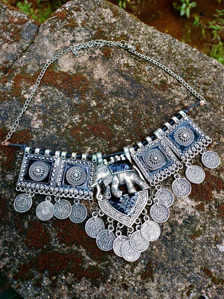Statement Elephant Coin Choker