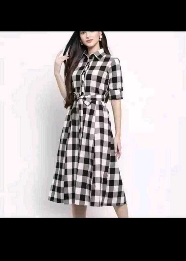 Checked Shirt Kurta
