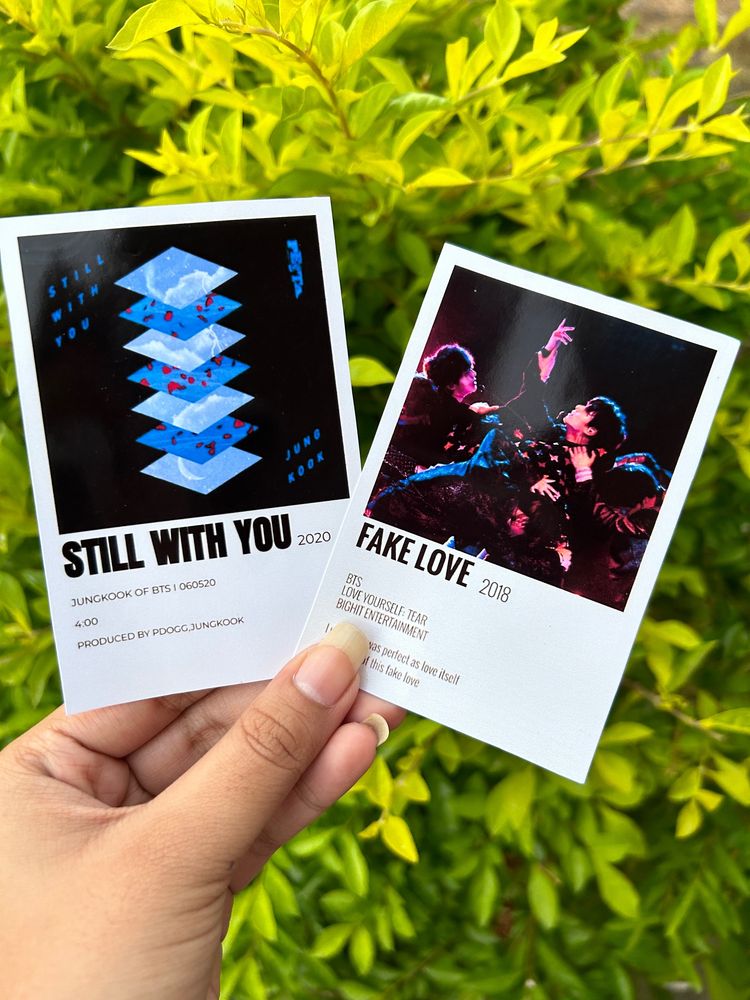 BTS Music Photocards