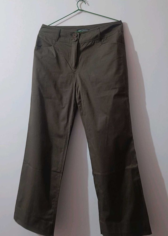 Brown Flared Pants