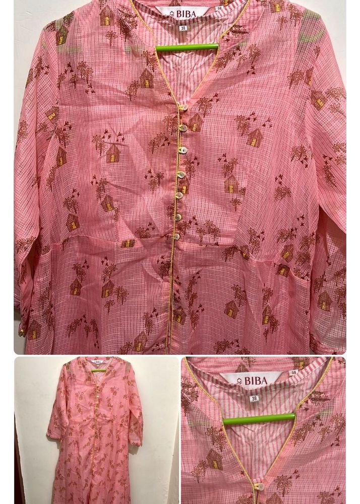 Pink Kurta Full Length