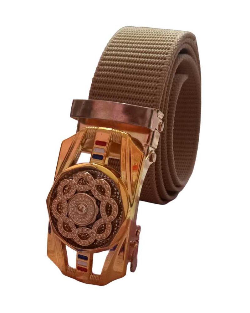Gold Buckle Canvas Belt