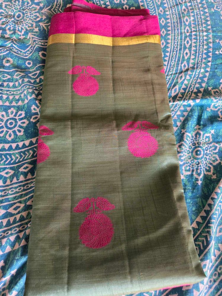 Elegant Green Saree