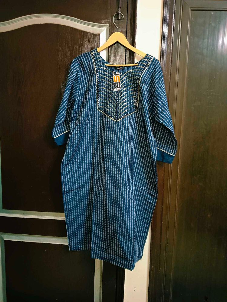 Brand New 3 Piece Kurta Set With Handloom Dupatta