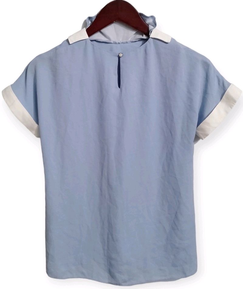 Light Blue Sailor Collar Blouse (Woman)