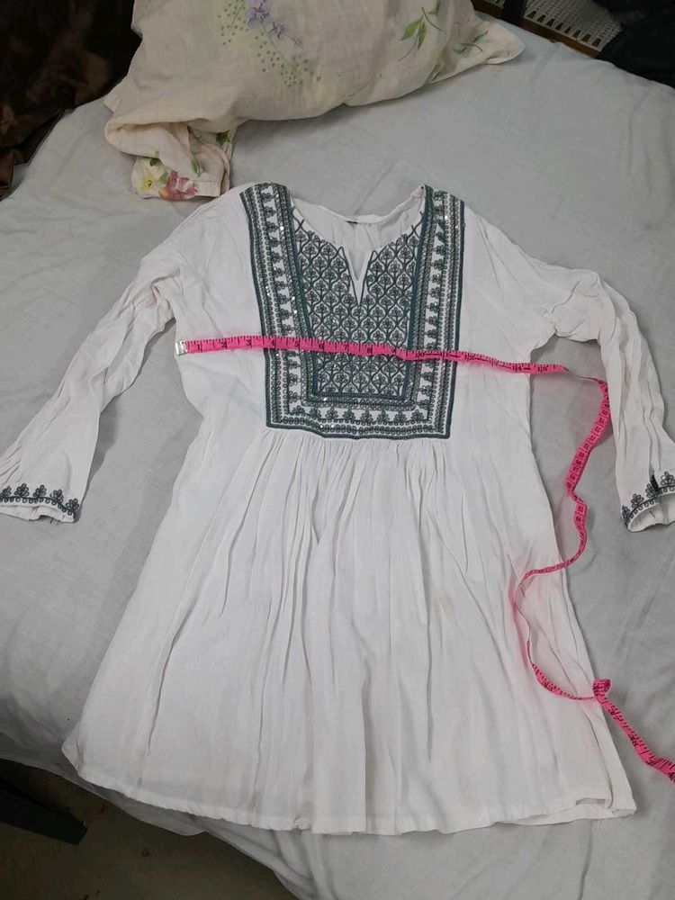 White Short Kurti
