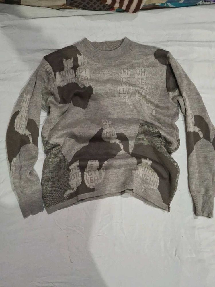 Graphic Print Sweater