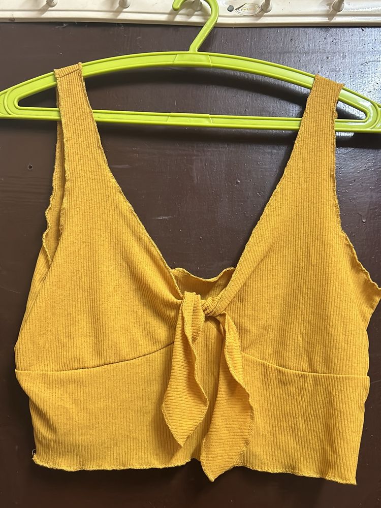 Ribbed Crop Top SHEIN