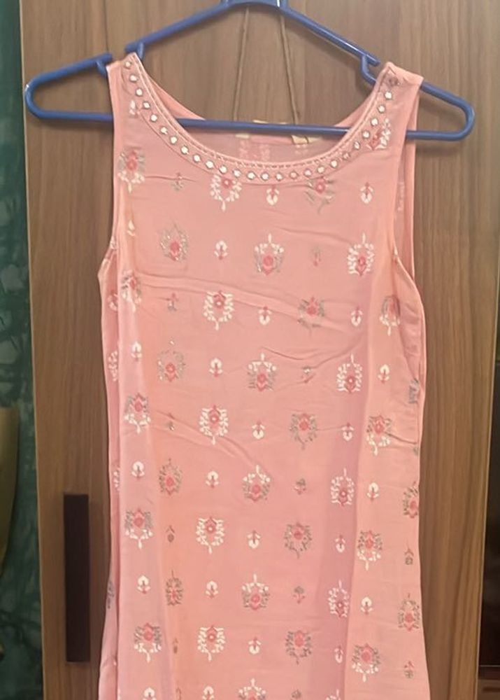 Cute Peach Kurta From Avaasa