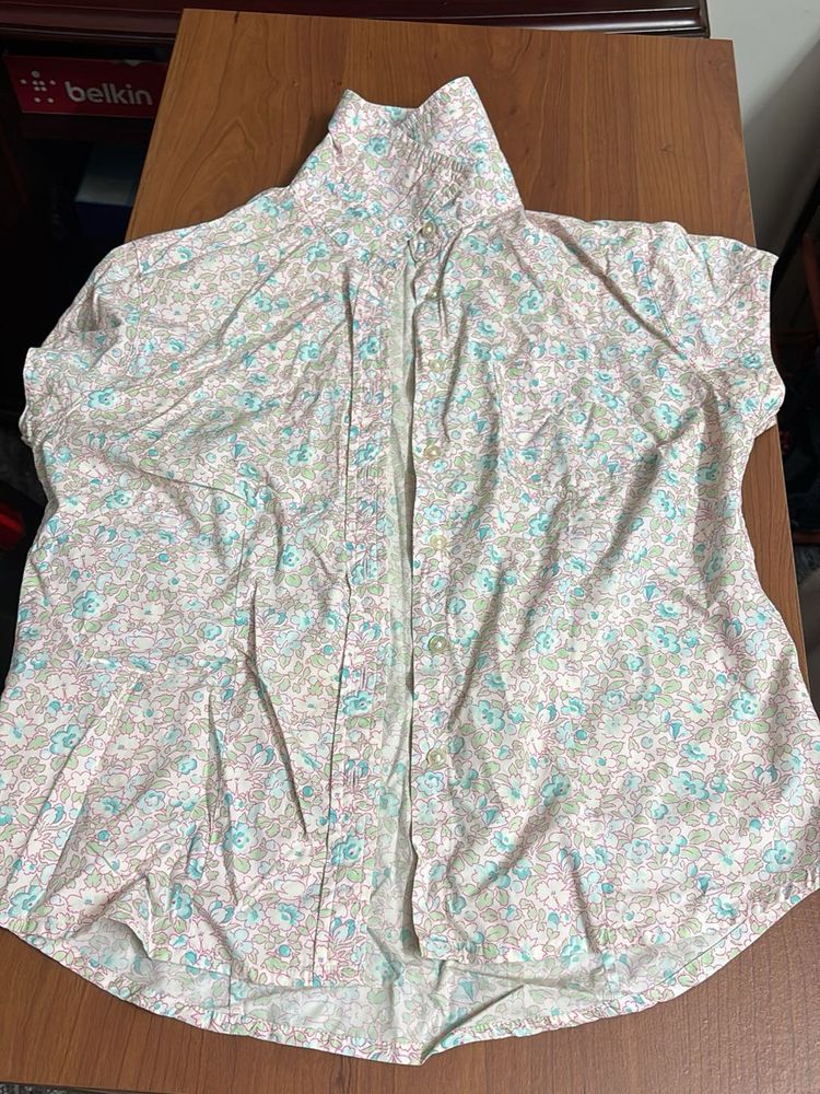 Floral Button-Down Shirt