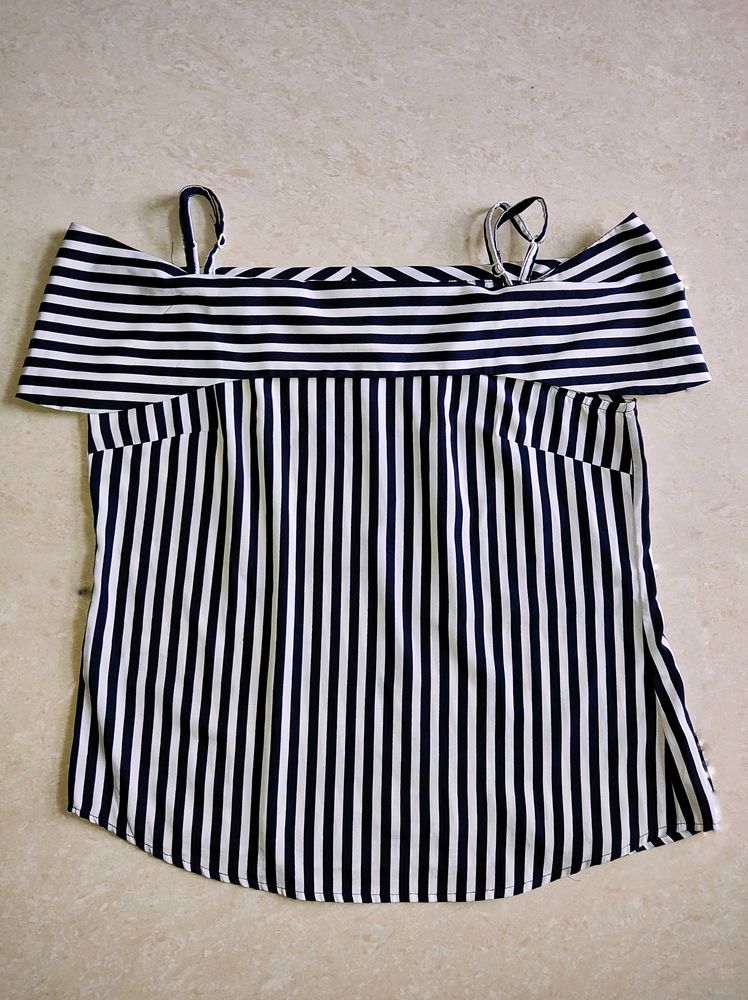 Striped Off Shoulder Top