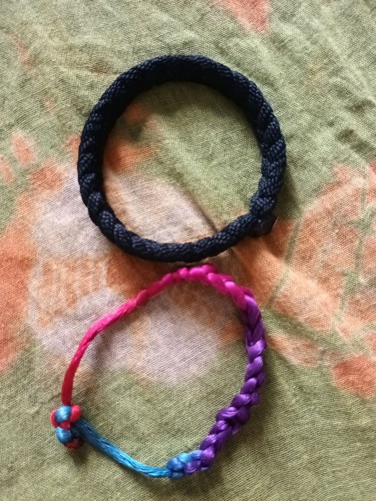 Black And Multicolored Hand Band
