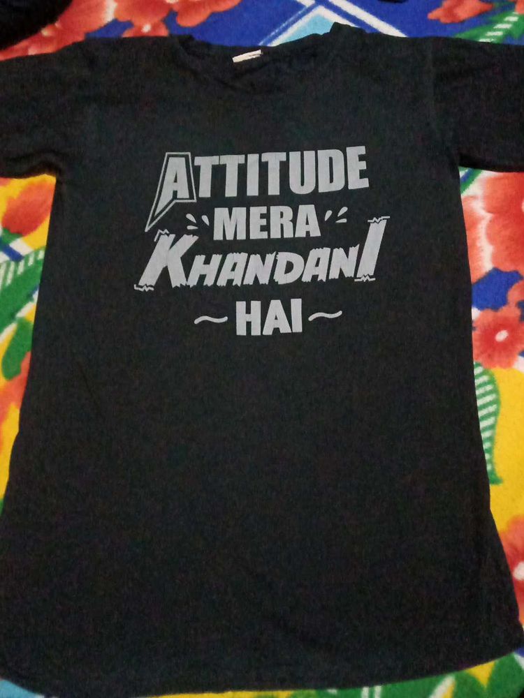 Black Printed T-Shirt