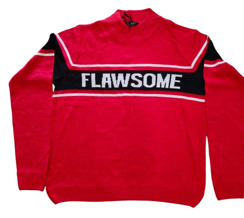 Flawsome Red Sweater