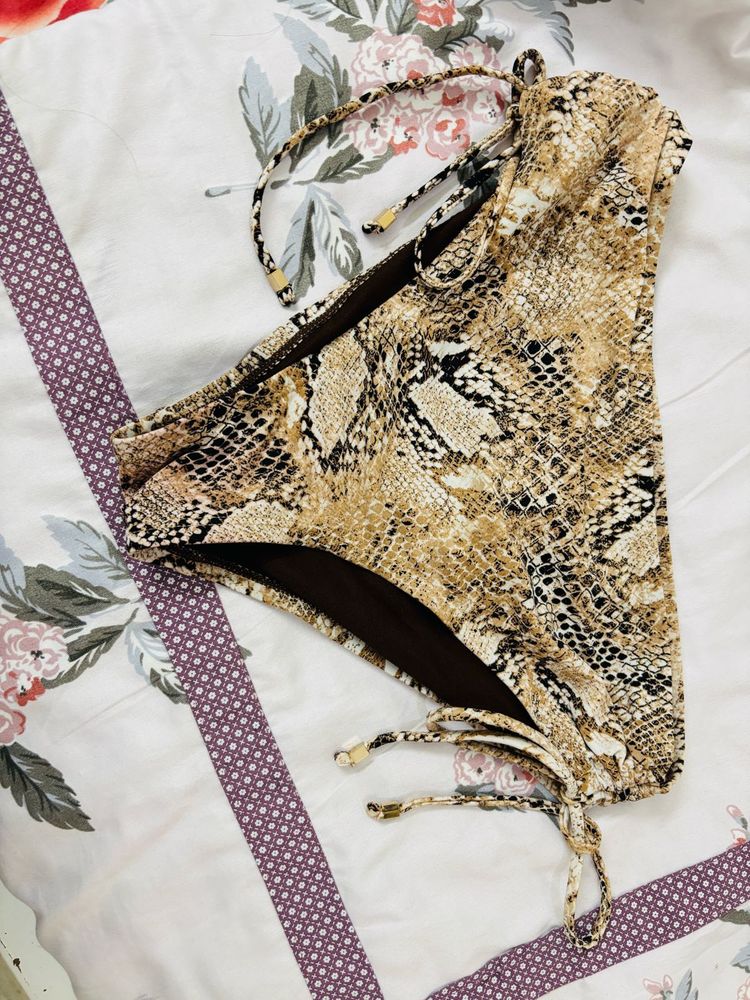 Snakeskin Bikini Bottoms