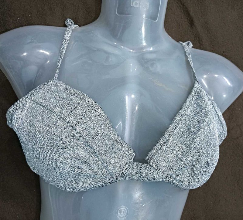 Silver Sparkle36🖤 Bra