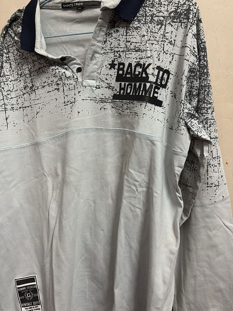 Graphic Print T-Shirt Full Sleeves
