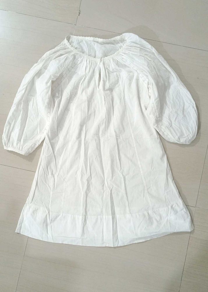 White Cotton Dress