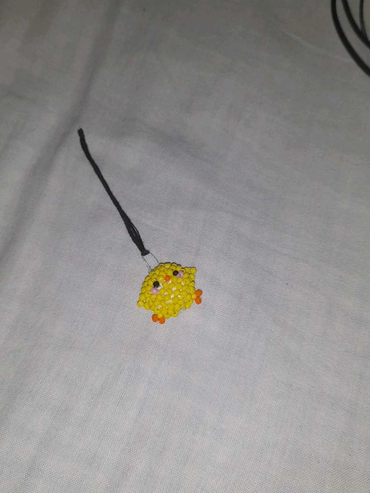 Cute Duck Beaded Phone Charm