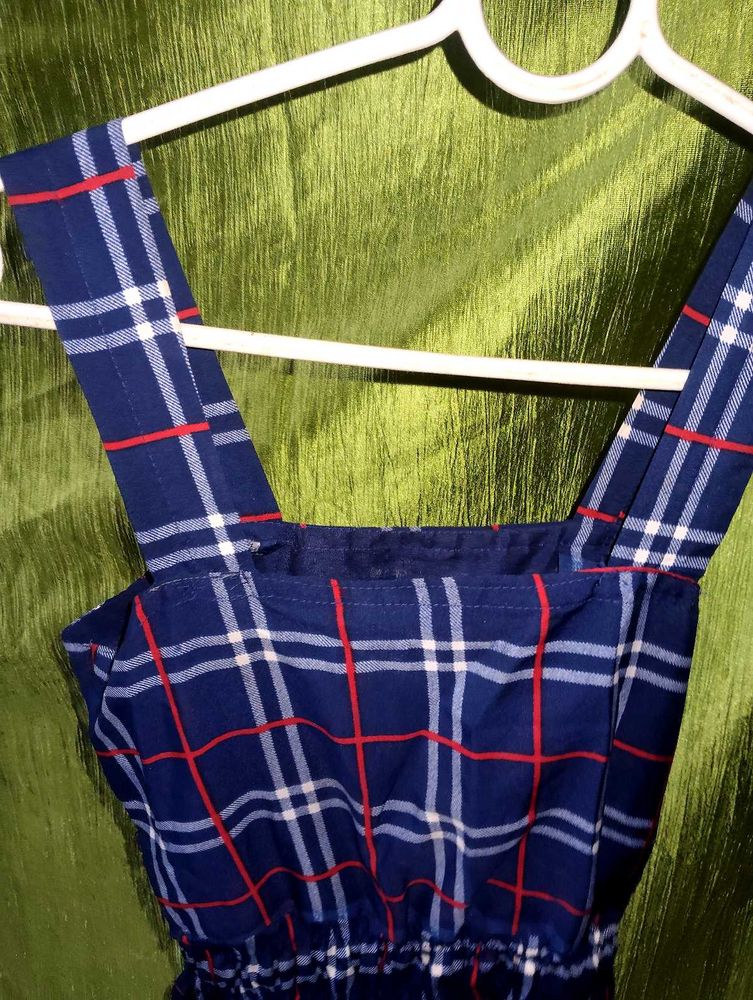 Plaid Jumper Dress