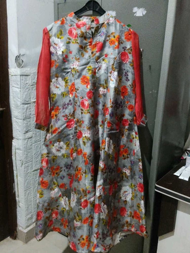 Floral Print Kurta