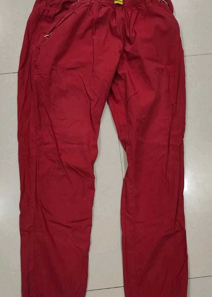 Red Casual Pants