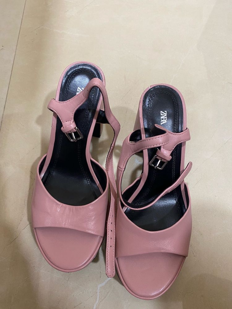 Zara blocked heels- euro 35