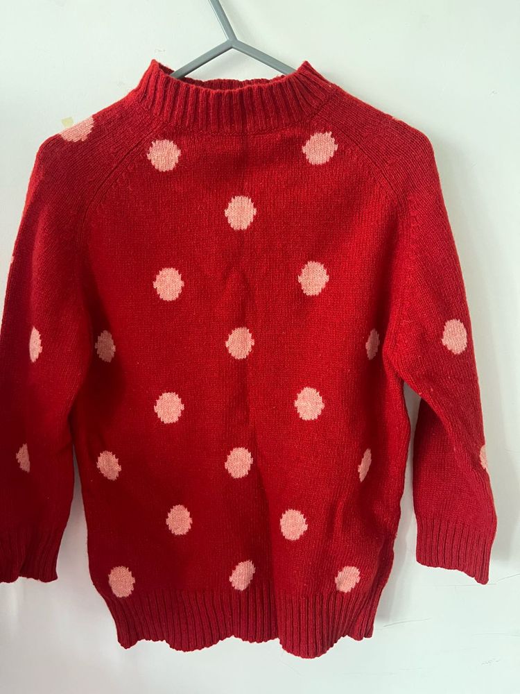 Red Polka Dot Sweater
