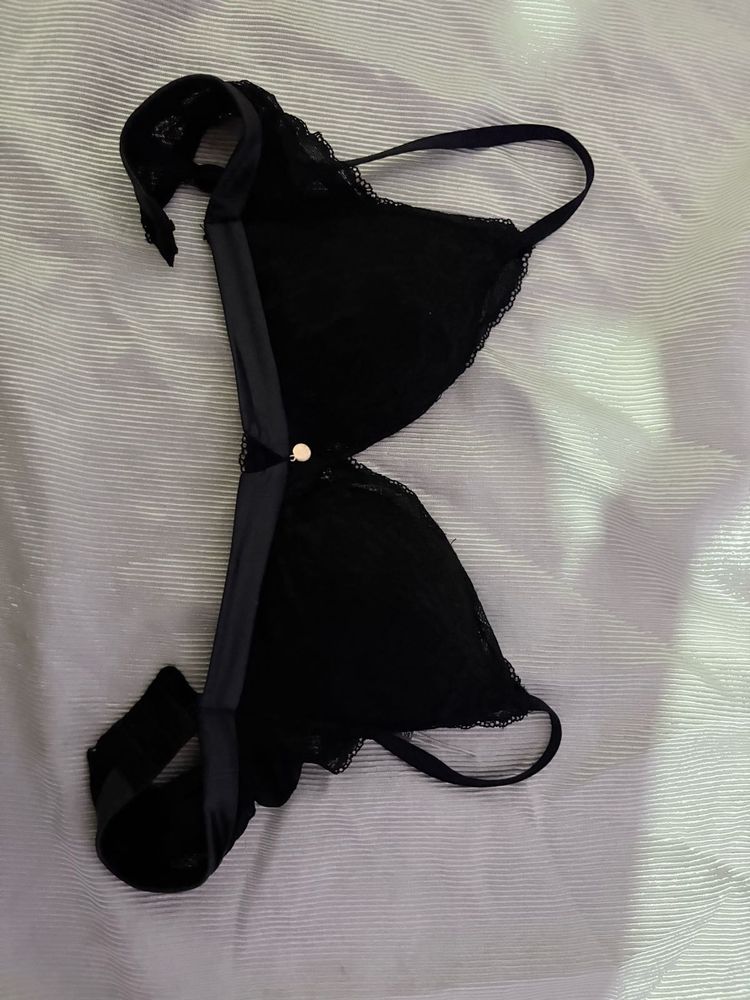 Black Lace Bra
