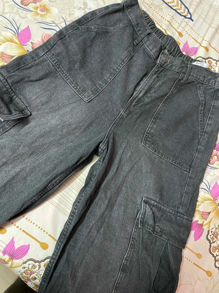 Stylish Gray Cargo Pants