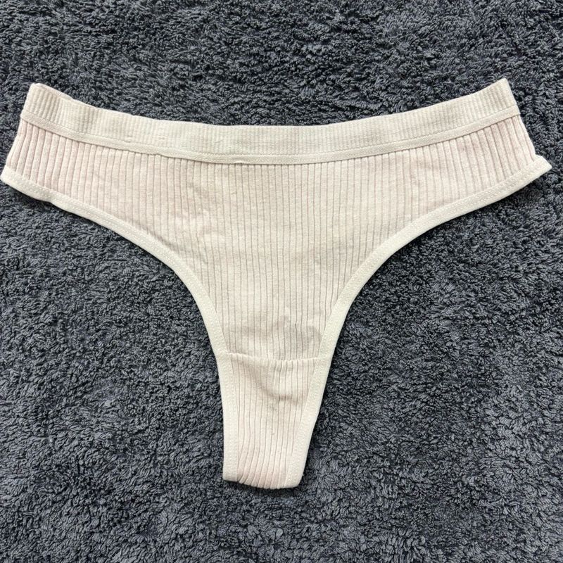 Ribbed Thong - Pink