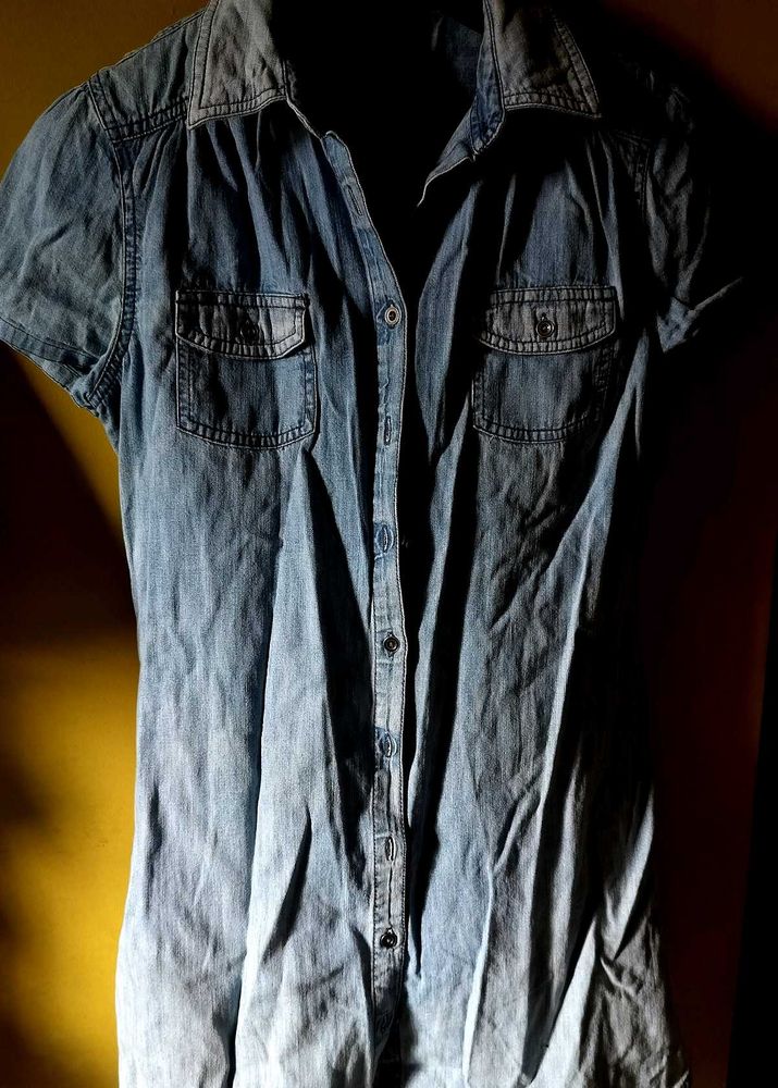 Denim Shirt Dress