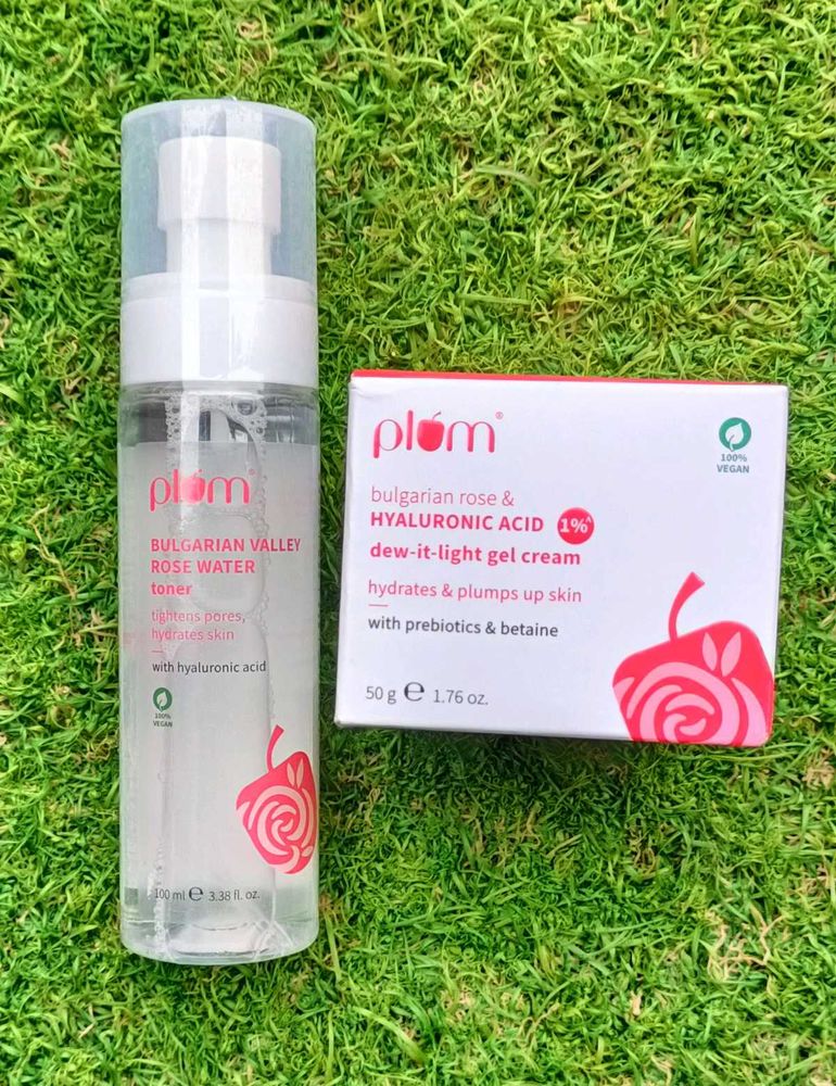 Combo Of Plum Rose Toner &amp; Gel Cream