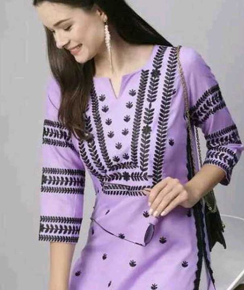 Elegant Lavender Kurta (combo)