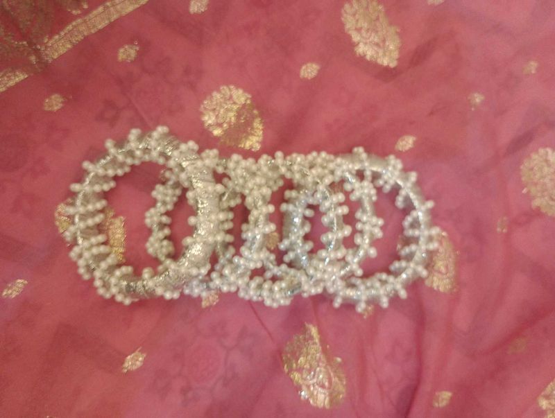 Pearl Bangles - Set of Six