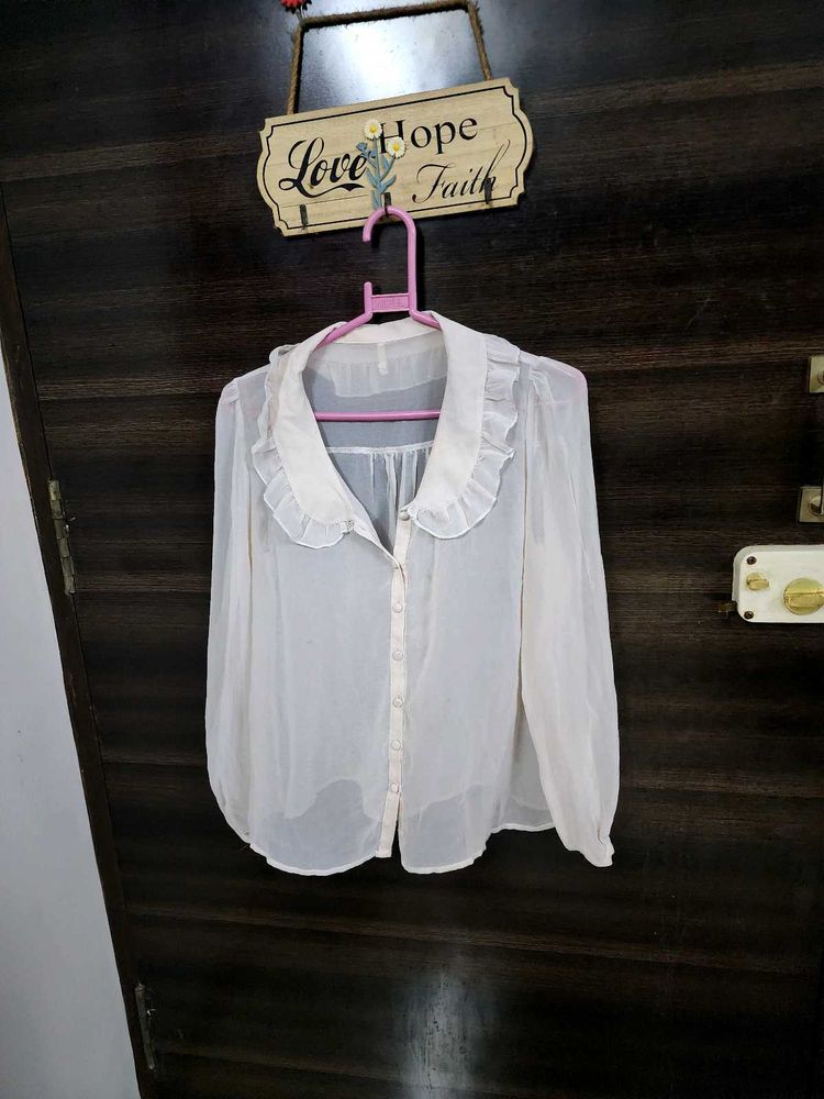 Elegant Sheer Blouse
