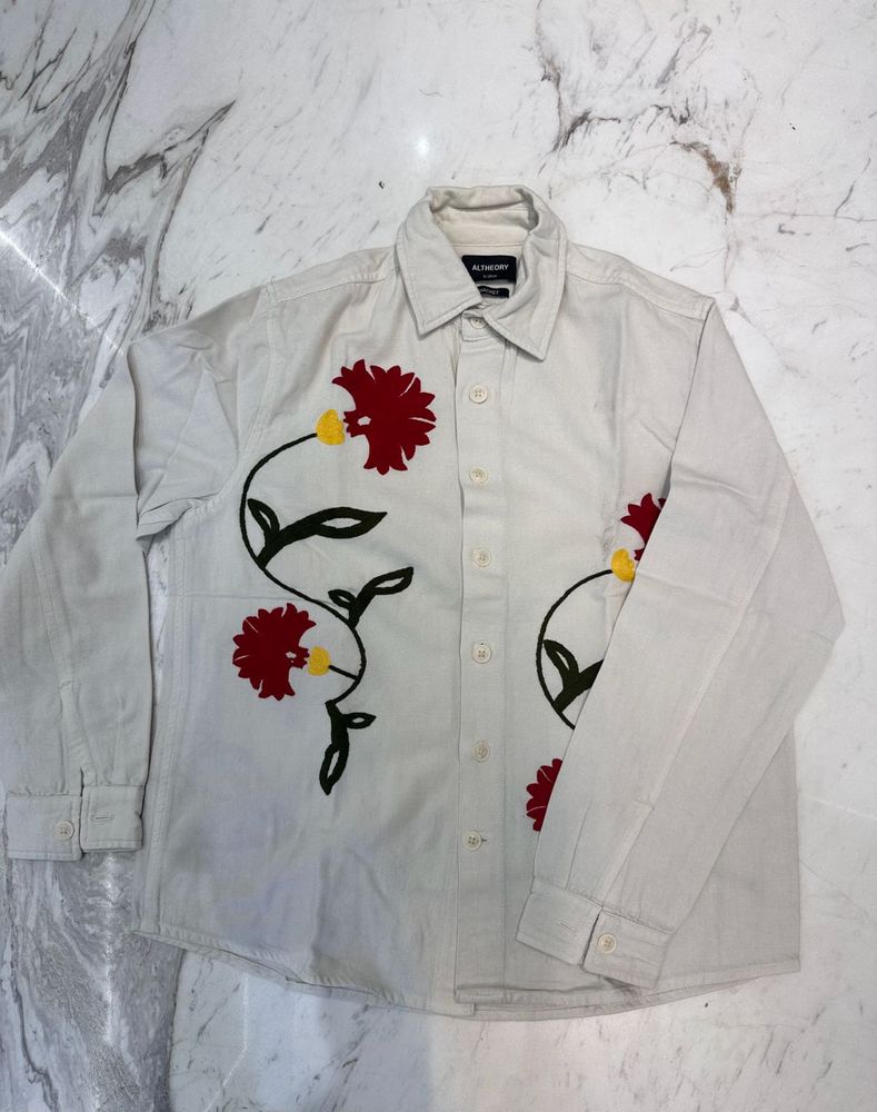 Floral Embroidered Shirt