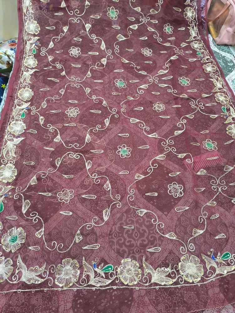 vintage Aari tari saree