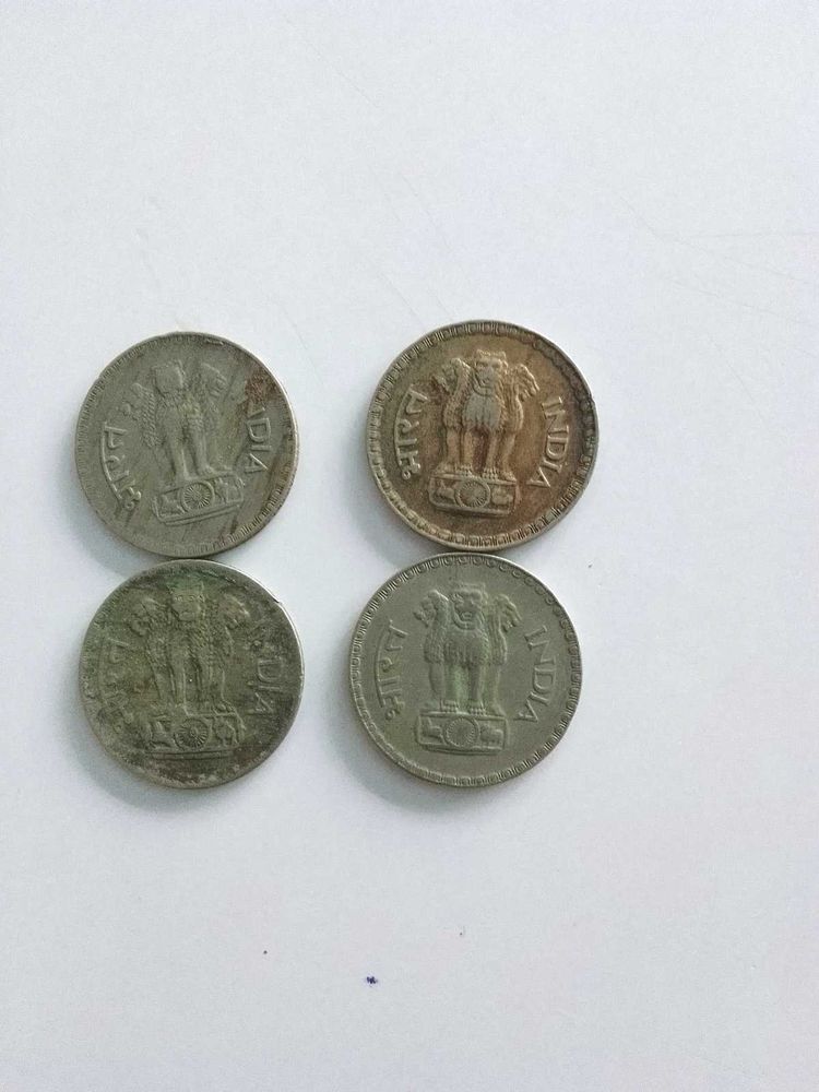 Old &amp; Big One 1 Rs Coin Pack Of 4