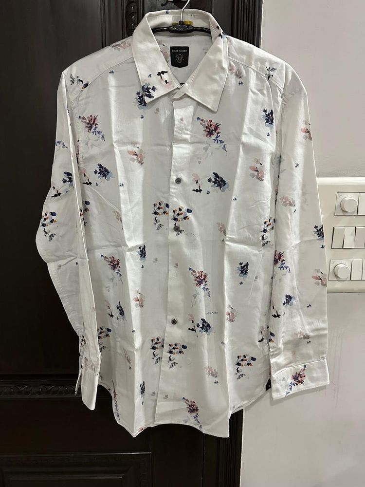 Floral Print Button-Down Shirt