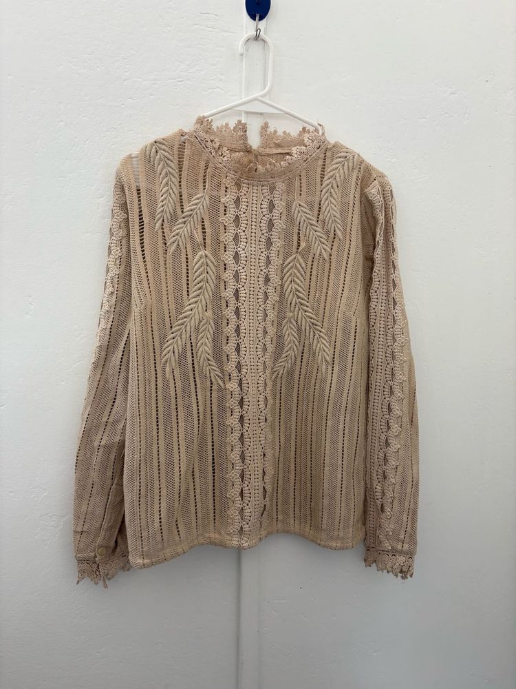Lace Long Sleeve Top