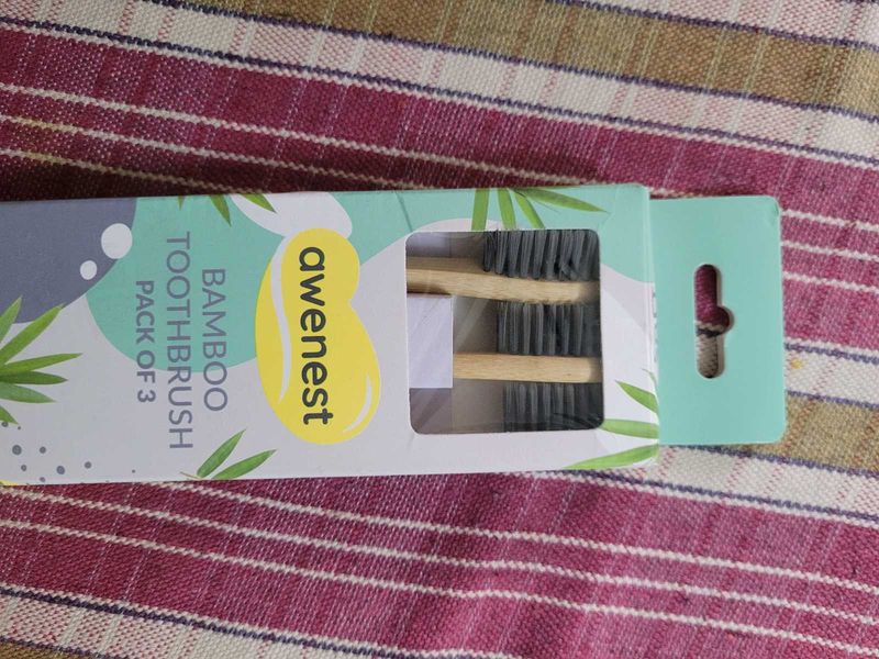 Awenest Bamboo Toothbrush - Pack of 3