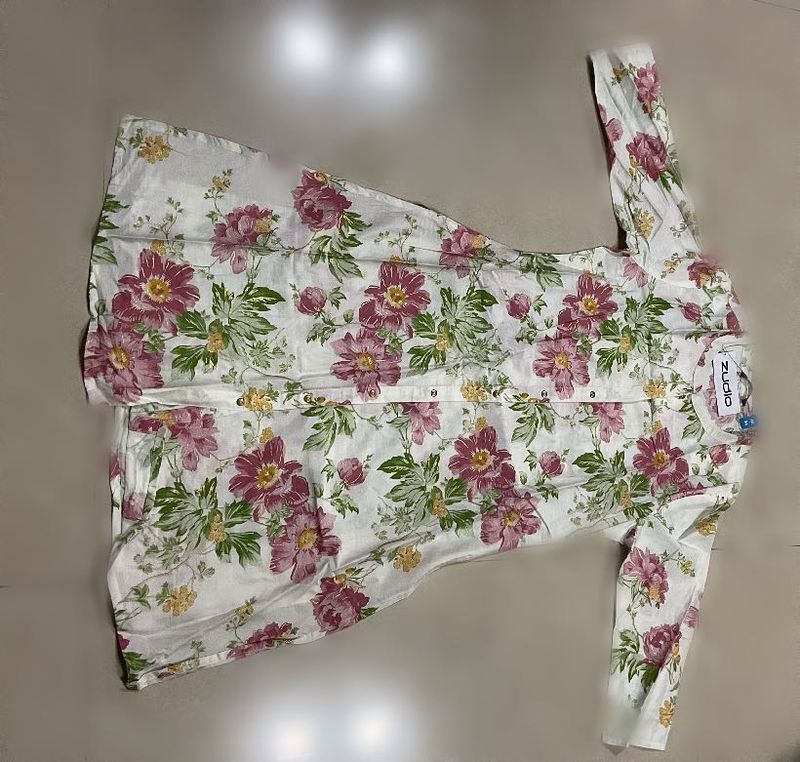 Floral Print Shirt Dress