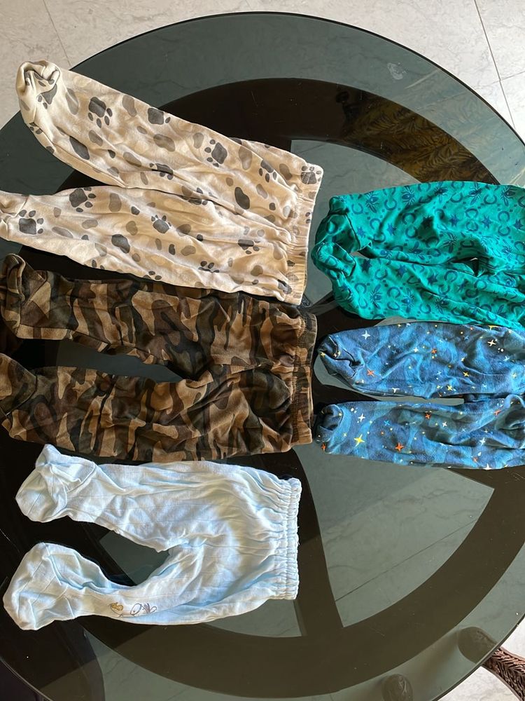Pack Of 6 Pant With Feet Covered