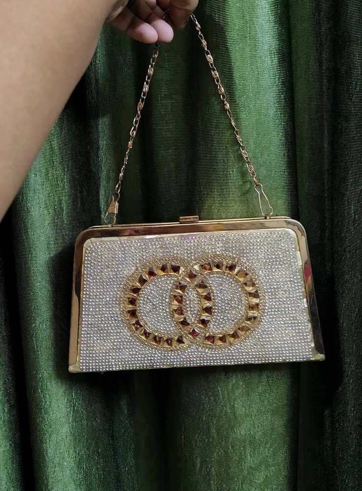 🔥😍party wear clutch purse handbag double sided