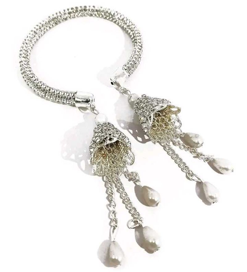 Crystal Bracelet And Unique Silver Tone Braclet 💛