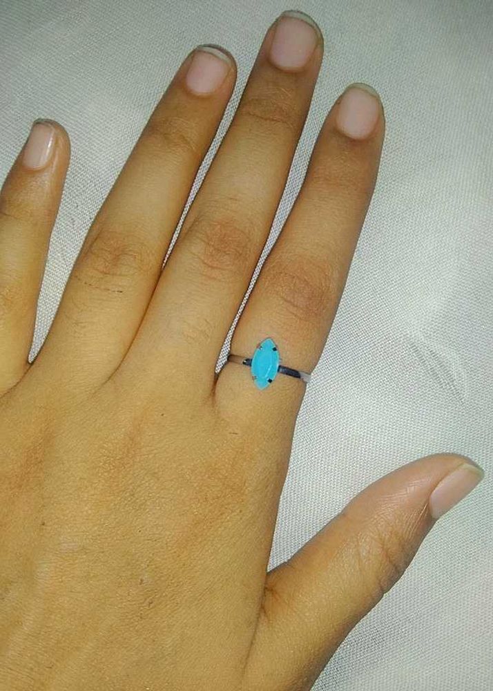 Blue Stone Ring | Minimal And Aesthetic