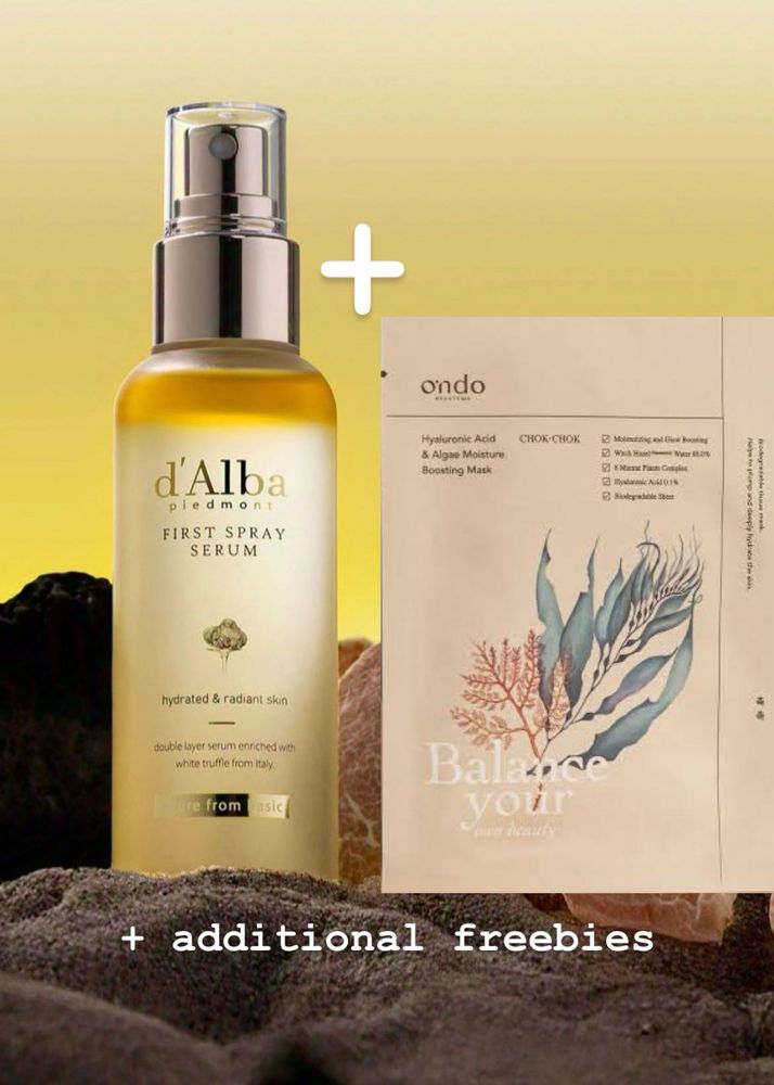 d&#39;Alba First Spray Serum + Ondo Mask &amp; Freebies!